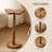 Solid Wood Butterfly-Shaped End Table,Pedestal Drink Table, Tall Plant Stand-118726978