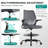 Ergonomic Mesh Drafting Chair Tall Office Chair With Adjustable Footrest Ring-615069735