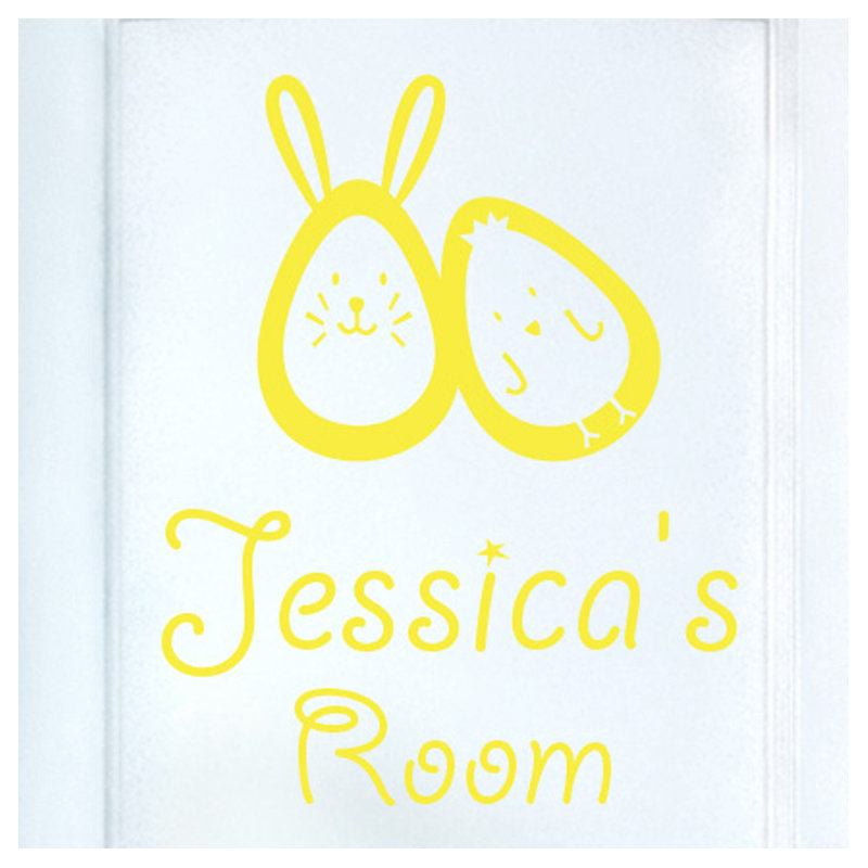 Animals Wall Decal, Bright Yellow