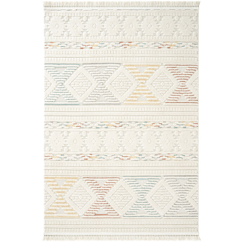 Adalgiso Machine Made Indoor / Outdoor Area Rug, Rectangle 5'3" x 8'2"