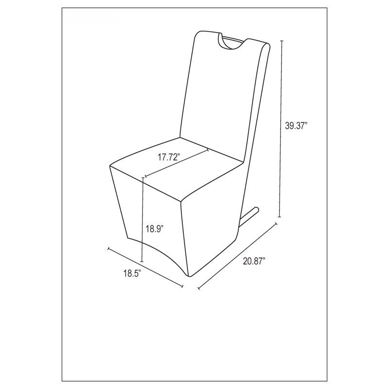 Chaise d'appoint Aldine