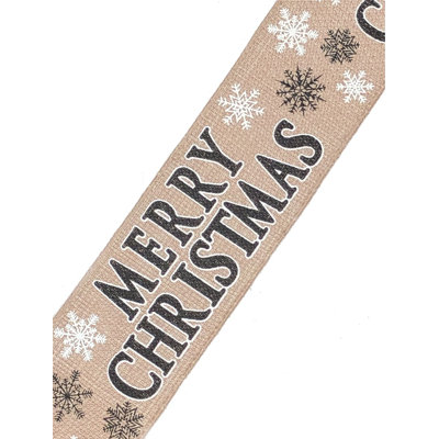 Ruban à motif «Merry Christmas»