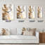 Irun - Horloge murale moderne en marbre abstrait-1185616583