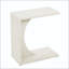 Table d'appoint en forme de C avec pieds réglables