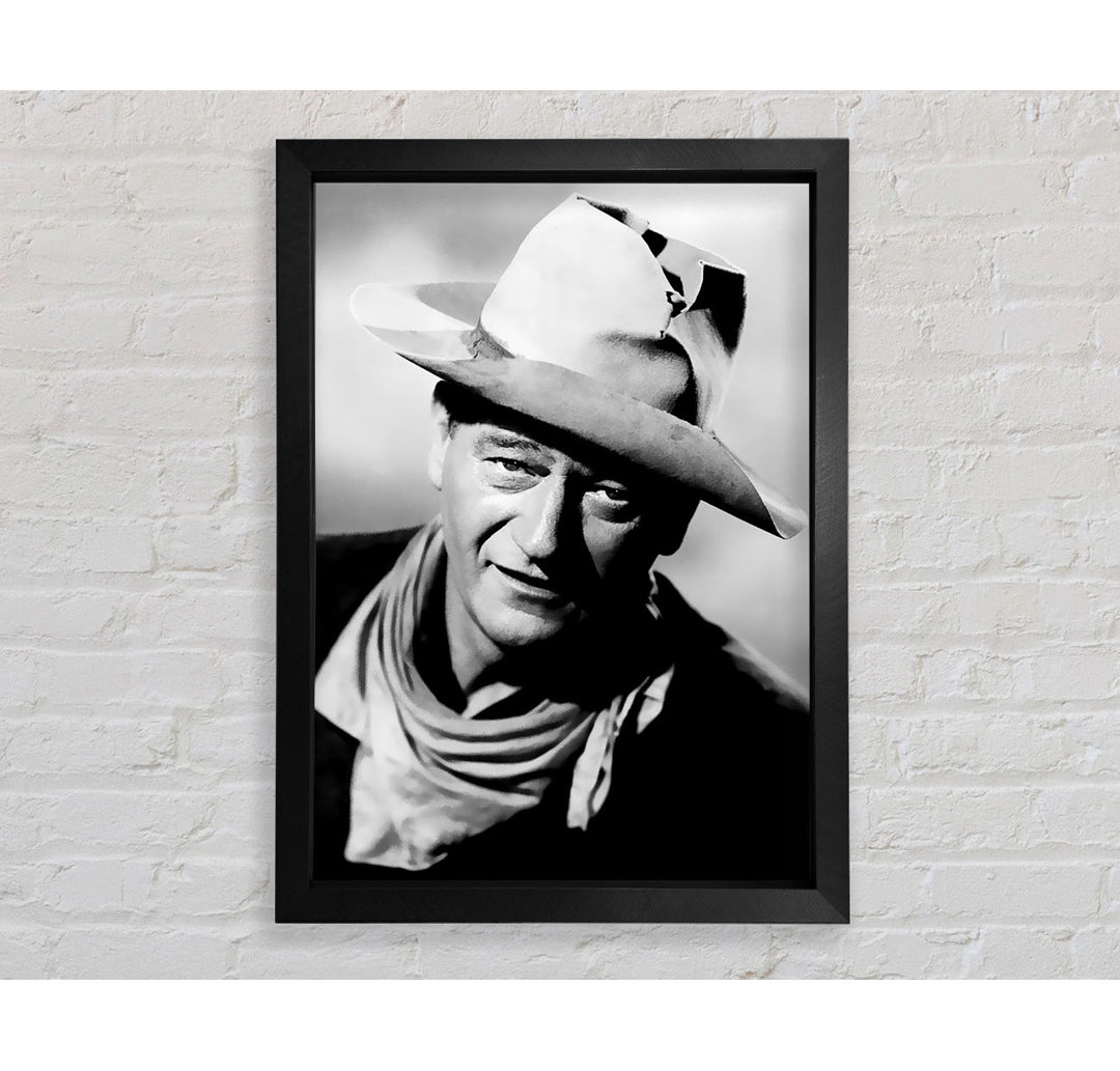 John Wayne Cowboy Gerahmter Druck