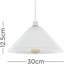 Glass Empire Lamp Shade in White