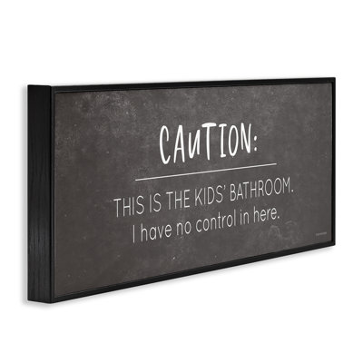 No Control Here Bathroom Giclee Art by Lady Louise Designs