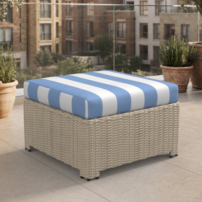 Repose-pieds d'extérieur avec coussins Sunbrella Henri