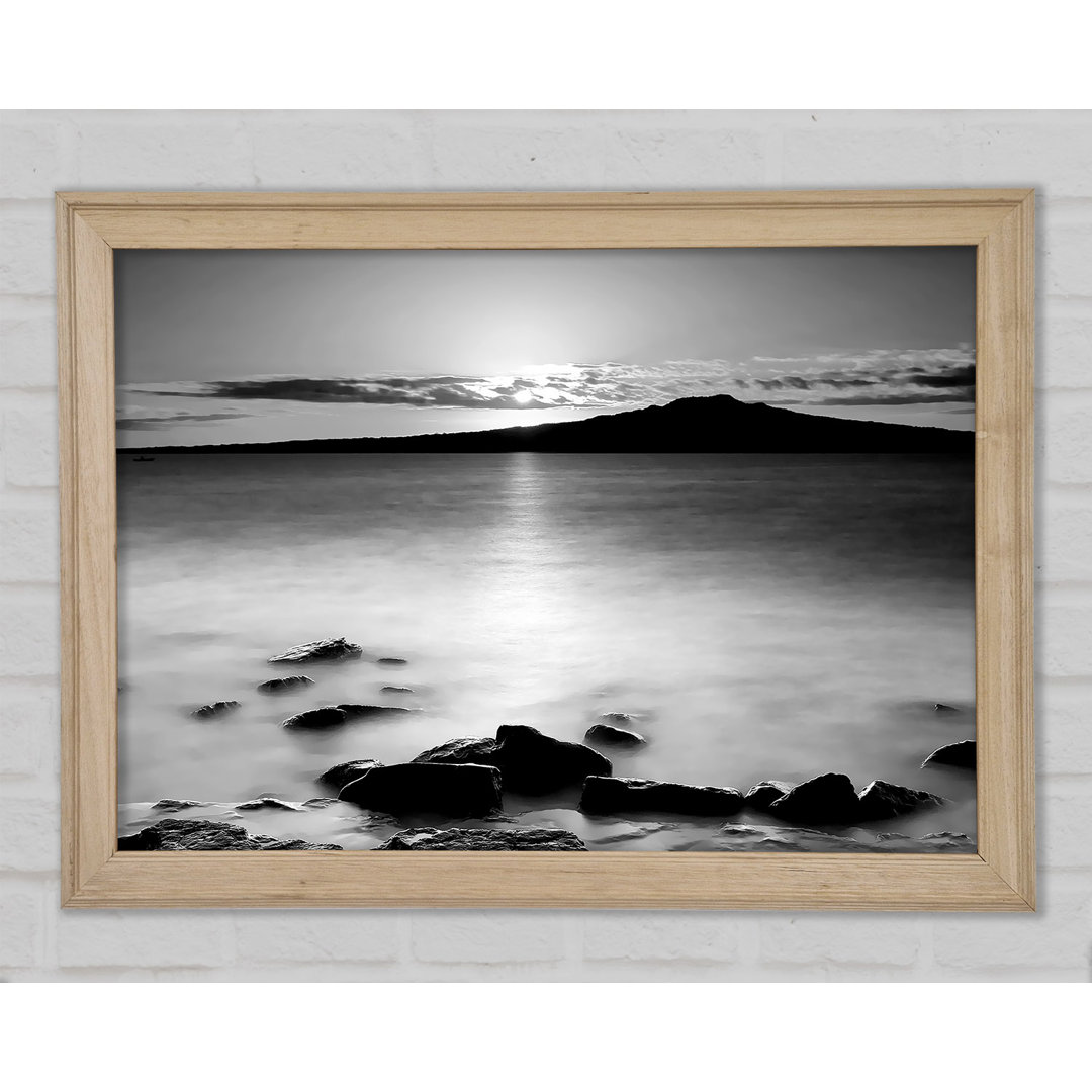 Leinwandbild Ocean Mist Reflections B N W