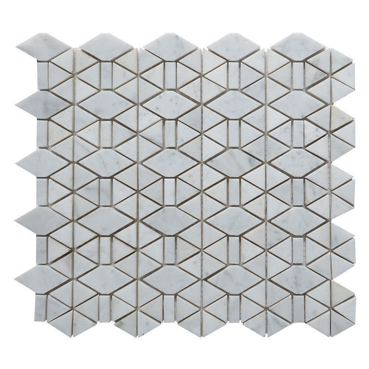 Carrara Random Sized Marble Random Mosaic Wall & Floor Tile