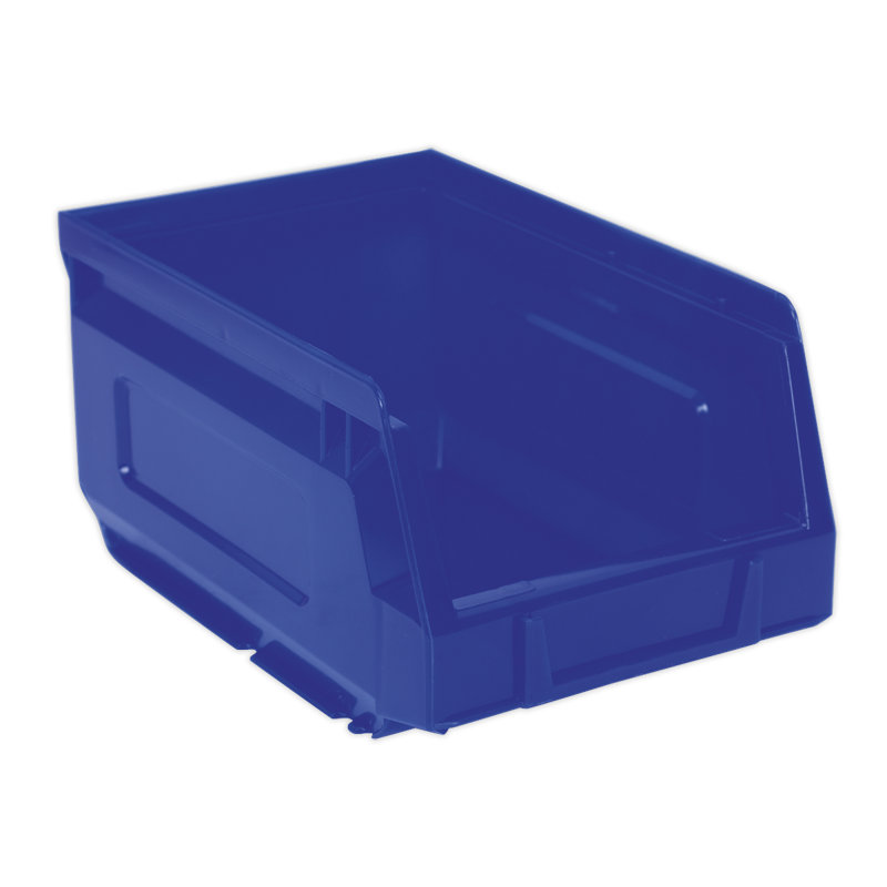 Rebrilliant Plastic Decorative Bin, Blue, 8.5cm H x 10.5cm W x 16.5cm D