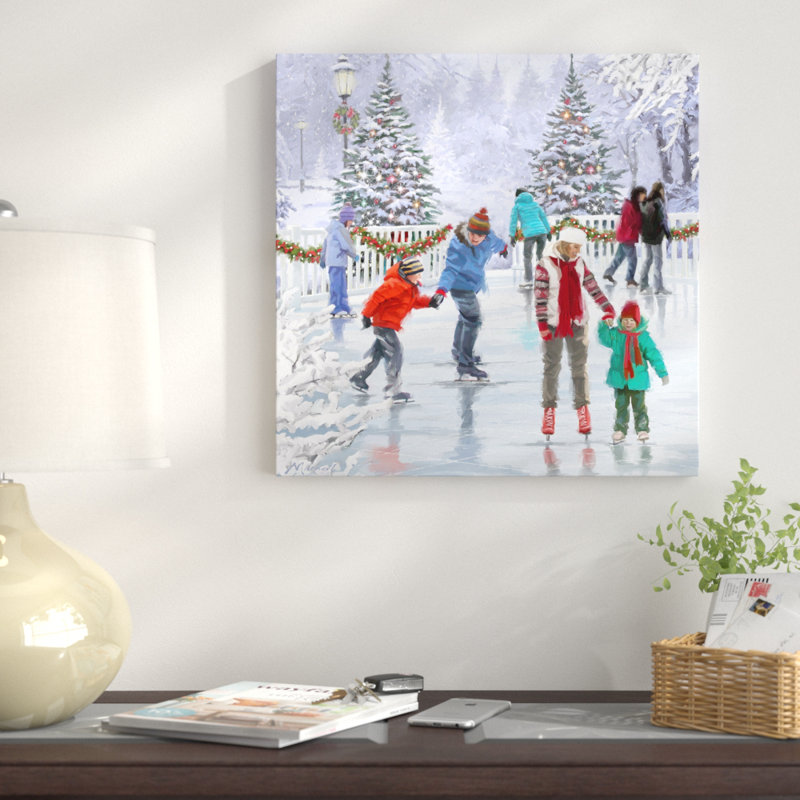" Skaters " by The Macneil Studio, 14" H x 14" W x 2" D