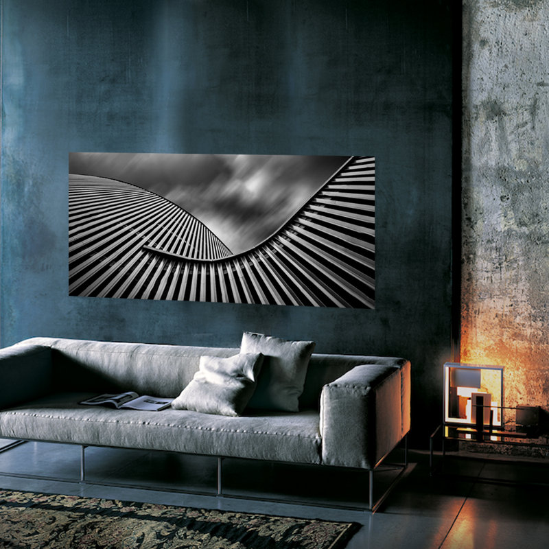 Urban Nautilus Print, 36" H x 36" W x 1.5" D, Acrylic