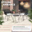 Rattan Garden Furniture Bistro Set, UV Resistant, Waterproof, Easy Care-1781541924