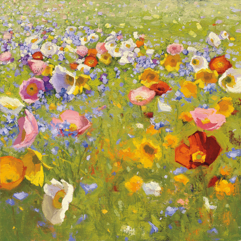 Champ de fleur I, H 20 po x l 20 po x P 1,25 po