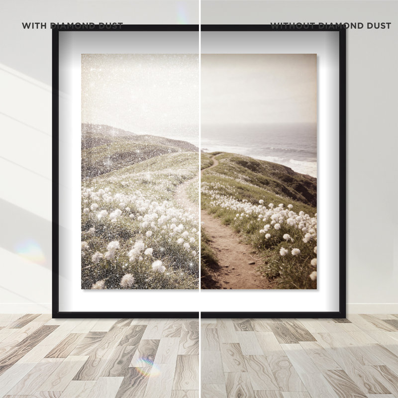 Blooming Path Print by Oliver Gal, 17.5" H x 17.5" W, Black Shadowbox
