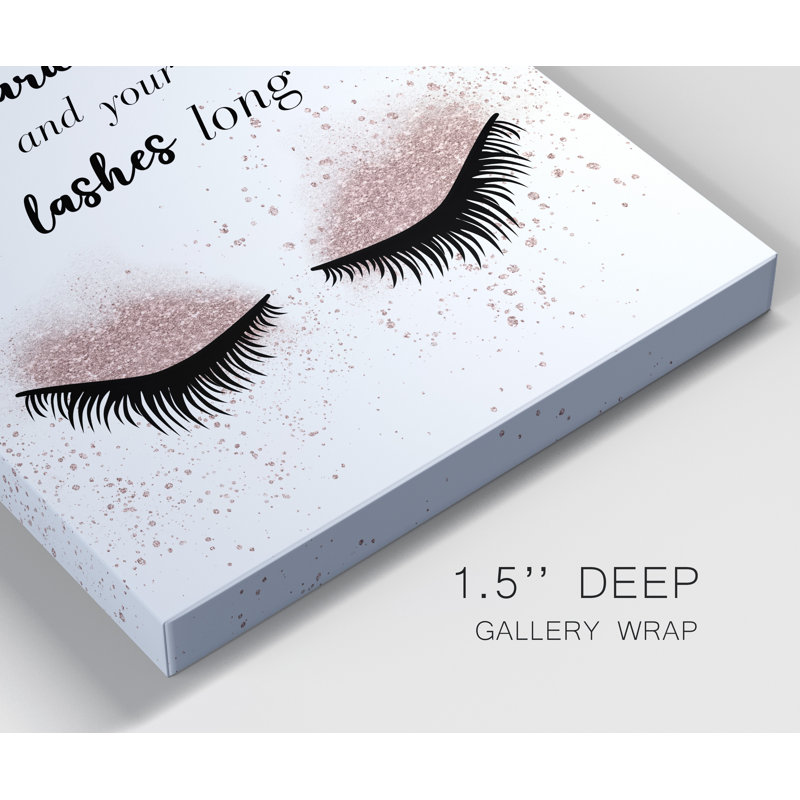 " Lashes Long ", 12" H x 8" W