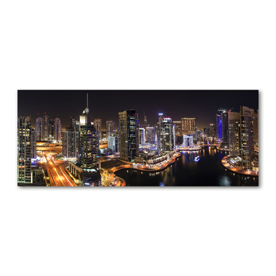 Marina In Dubai - Wrapped Canvas Print