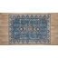 Tapis bleu sarcelle et ivoire lavable à la machine Alburnett-1374416478