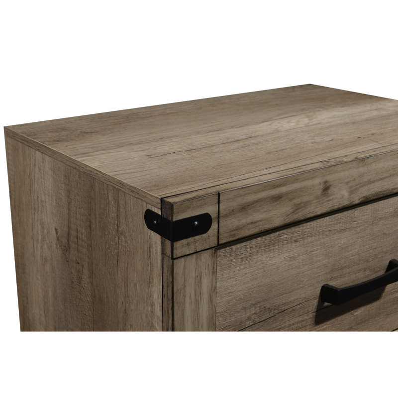 Table de chevet en bois massif Rustic