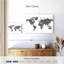 Carte du monde Aliaz BW Stripes-107708886