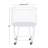 Metal Deep Set Rolling Mesh Laundry Basket Storage Cart-433529169