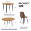 Ensemble de table et de chaises. Table de salle à manger extensible moderne en panneau de fibres à densité moyenne. La table possède un design télescopique, convenant à des rassemblements de différentes tailles.