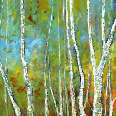 " Birch Six 2 " Painting Print