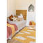 Hand Knotted Cotton Abstract Area Rug in Yellow/White