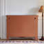 Banc de rangement en bois manufacturé brun