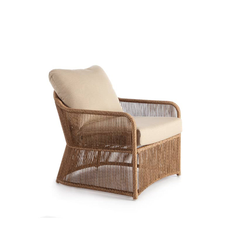 Calixto Outdoor Lounge Chair, Canvas Canvas Sunbrella® Canvas