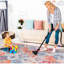 Tapis lavable 6 x 9, crème, pour chambre à coucher, salon, couloir lavable à la crème, chambre à coucher à dossier antidérapant