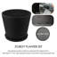 Kozyard pots de fleurs ronds d'intérieur 4Packs avec plateau récupérant l'eau pour le patio-1716788114-1716788113