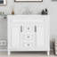 Meuble-lavabo de salle de bain 36 po avec lavabo supérieur-268398127