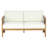 Outdoor Loveseat with Removable Cushions