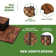 BEEFURNI - 12.1'' x 12.1'' Wood Interlocking Deck Tiles