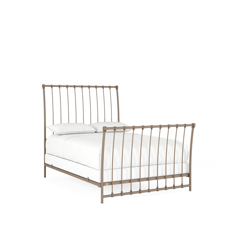 142 Altro Bed | Complete Sleigh, Bronze, Queen