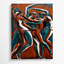 Abstrait art figuratif noir sur toile 99-1524590811
