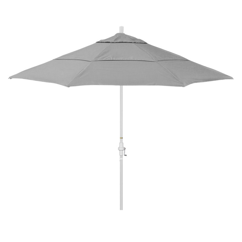 Parasol de marché Broadmeade octogonal Sunbrella, Toile granit Sunbrella®, Blanc mat