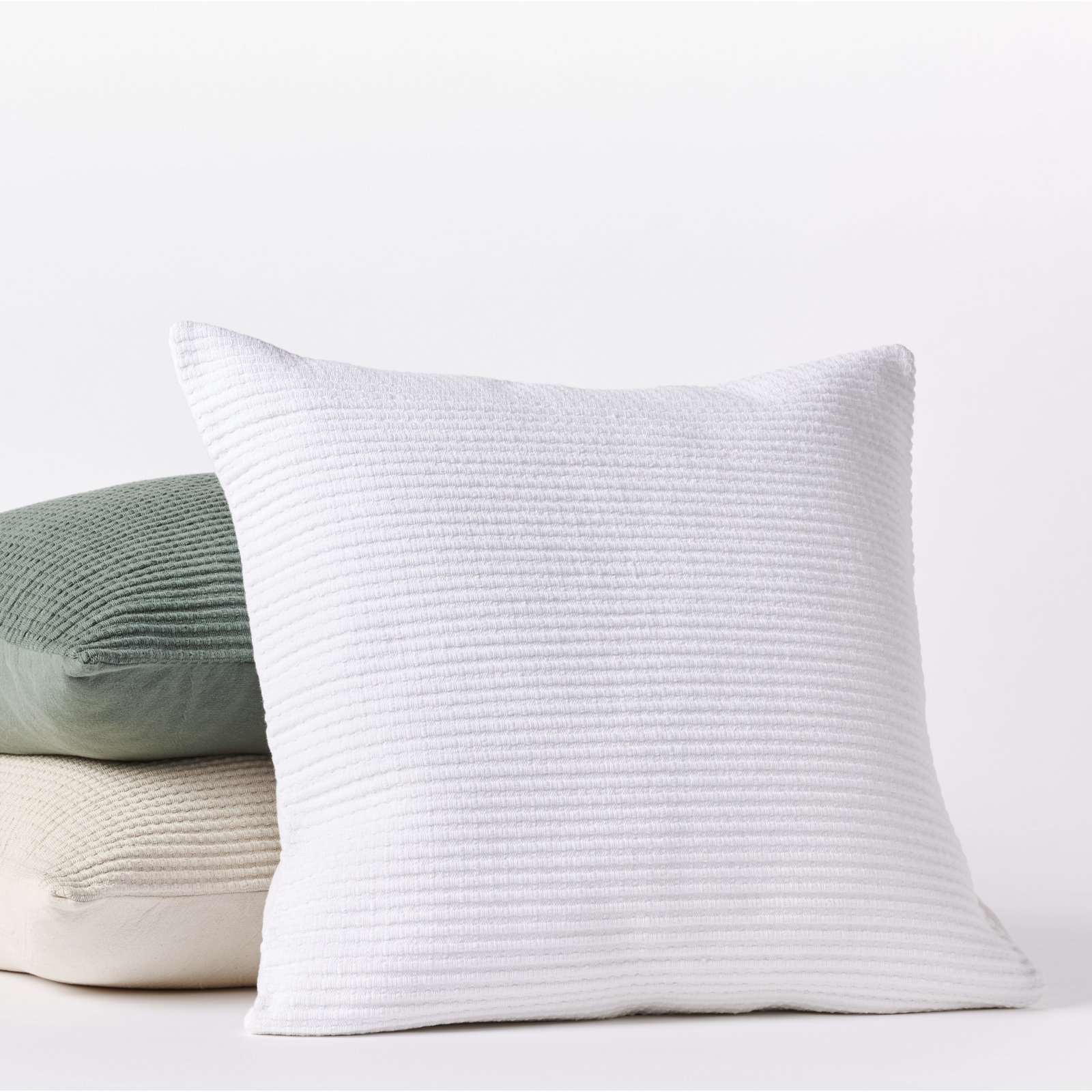 Cotton Pillow Cover, Alpine White