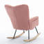 Chaise berçante en tissu avec repose-pieds Teddy-1280575647