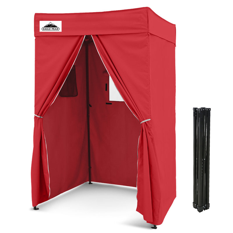 Auvent escamotable portatif en acier l 4 po x P 4 po, Rouge