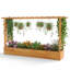 1 lit de jardin surélevé 45 po avec treillis et toit suspendu PCS, 2 treillis latéraux pour fleur-154419003
