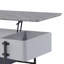 Table basse à plateau relevable gris