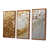 Toile avec cadre flottant brun
