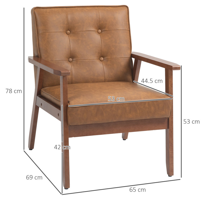Ryans Faux Leather Armchair