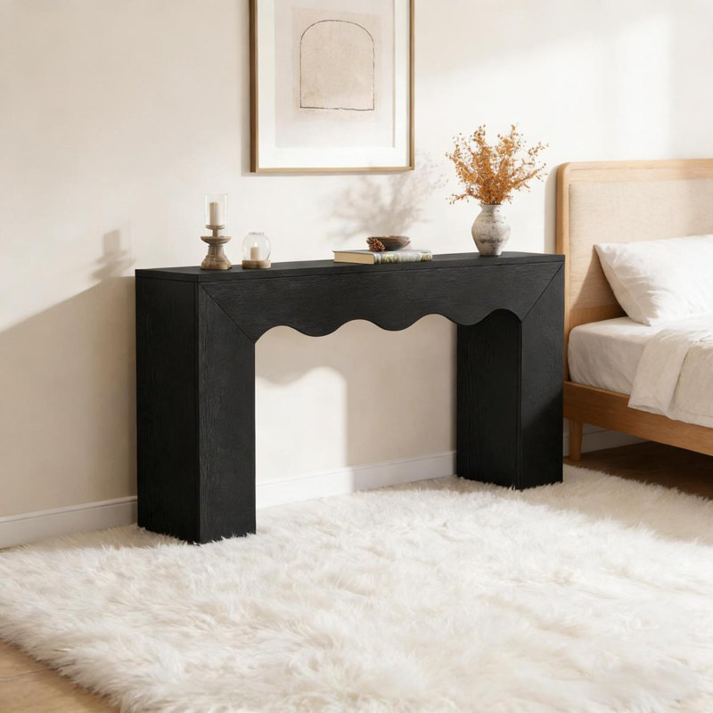 Canapé, console, table d'entrée, Black
