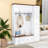 Entryway Hall Tree with Storage Bench, 4 Drawers, 2 Top Cabinets and 4 Hooks-129992825