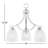 Hayden 3 - Light Dimmable Bell Chandelier-1927855959