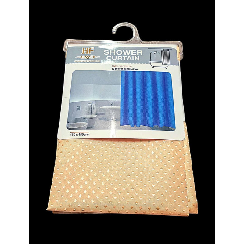 Diamond Shower Curtain 180X180, Gold